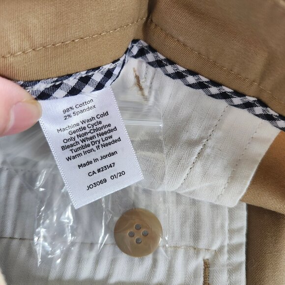 NWT Talbots Perfect Skimmer Slim Leg Pedal Pusher Pants Size 10 in Tan cotton - Picture 12 of 14